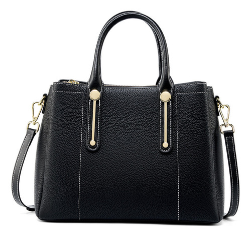 Set Classic Triple Zip Top Handle Small Satchel Bag