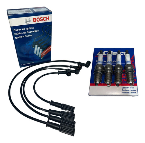 Kit Cables Bosch + 4 Bujías Fiat Siena Palio Fire 1.3 1.4 8v