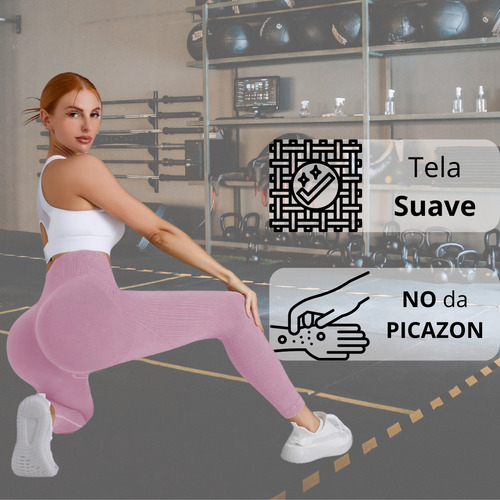 Deportiva Calza Levanta Cola Larga Sin Costura Anticelulitis