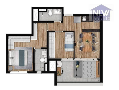 Imagem 1 de 23 de Apartamento Com 2 Dormitórios À Venda, 58 M² Por R$ 699.000,00 - Brooklin - São Paulo/sp - Ap3262