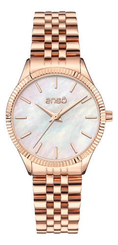 Reloj De Pulsera Enso Para Mujer Dorado Ew1037l2