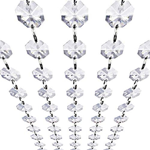 Crystal Acrylic Gems Bead Garland Strands 16 Pies Colga...