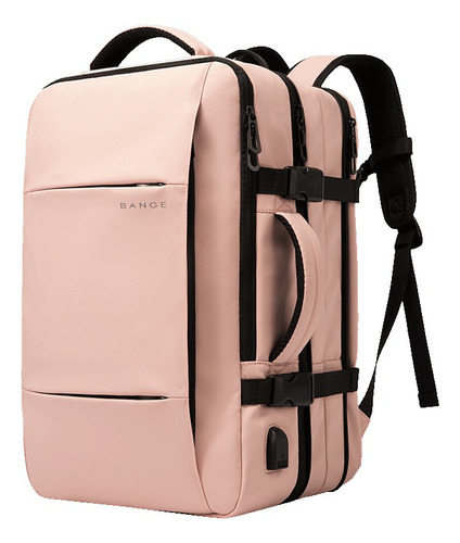 Mochila Urbana, Bange, Bg1908, Color Rosado, Expandible 37l