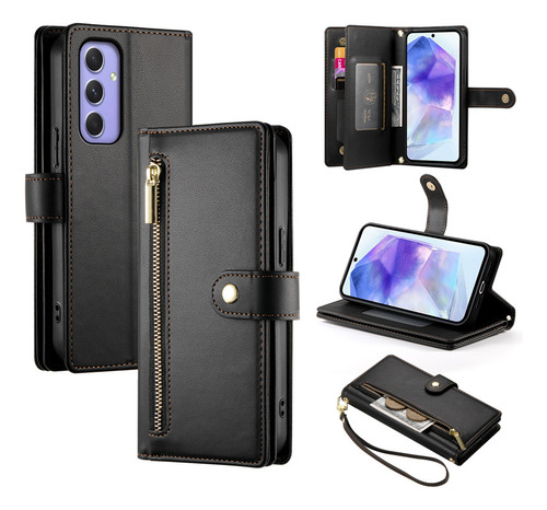 Funda De Teléfono De Piel Sintética De Lujo Para Samsung Galaxy A56 A36 A26 A16 A55 5g A35 A15 A25 5g A05s A54 A3 A33 A53