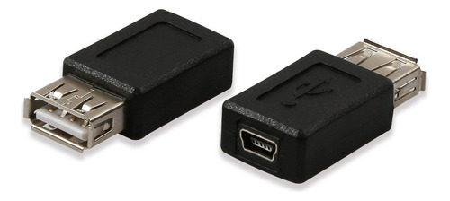 Electop Paquete De 2 Adaptadores Usb 2.0 A Hembra A Usb B M.