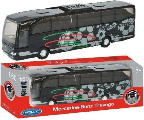 Micro Bus Travego Vehiculo Welly A Friccion Escala 1:60 Byp