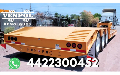 Lowboy Cuello Desmontable Venpol 60tons Cama 8m De 3 Ejes