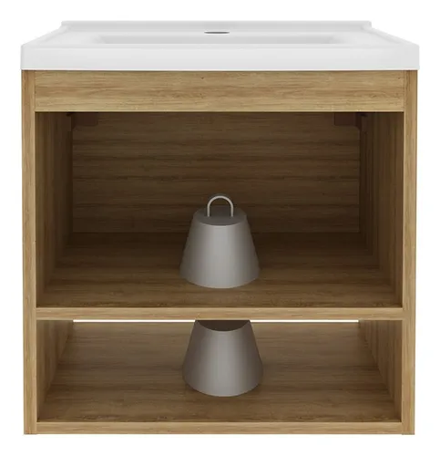 Mueble De Baño Con Lavamanos Linz Almendra/ Blanco
