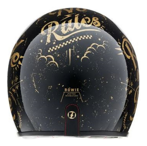 Casco Custom Moto Scooter Mac Lucky Brillo Ride Or Die M