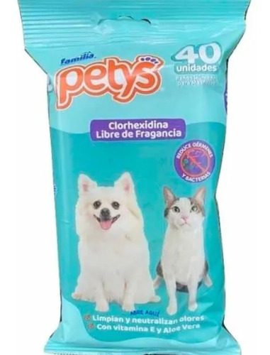 Pañitos Húmedos Mascotas Desinfecta - Unidad a $372