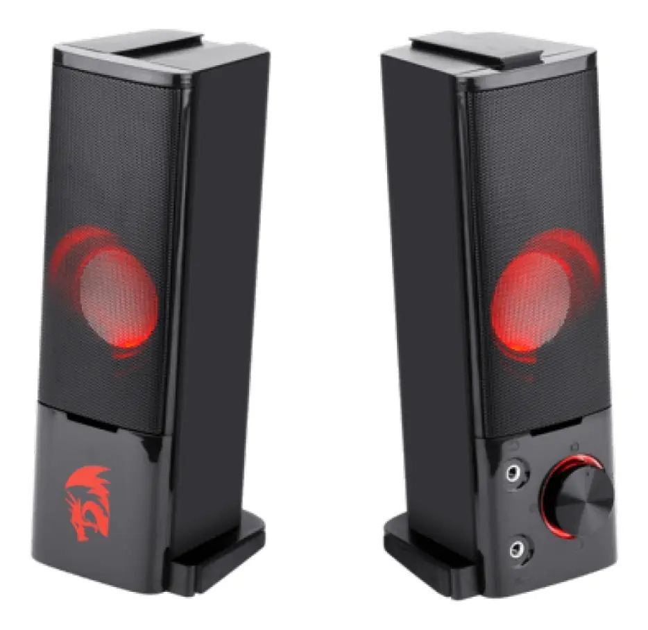 Caixa De Som Soundbar Redragon Orpheus Stereo 2.0 6w Gs550 Cor Black