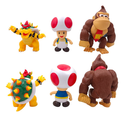 Set 6 Figuras Mario Bros ¡envío Inmediato!