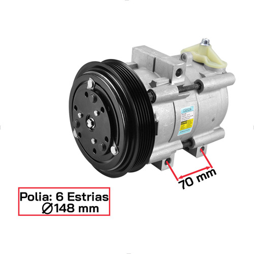 Compressor Ar Ford Ka 1.0 1.6 2006 2007 Delphi