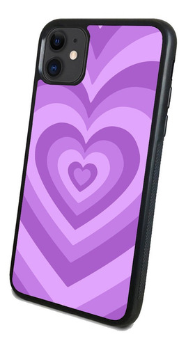 Funda Celular Diseño Corazonez Lila Todos Los Modelos