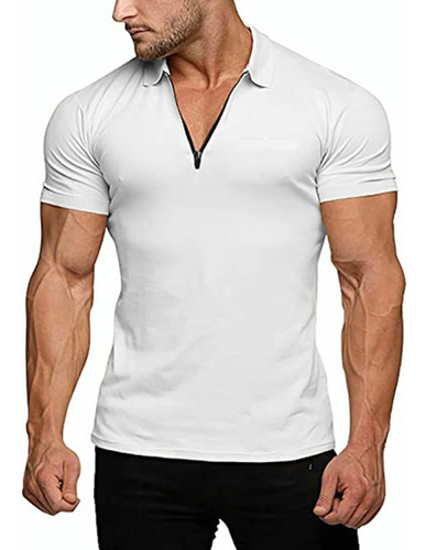 Playera Polo Manga Corta Slim Fit Moda Casual De Calidad