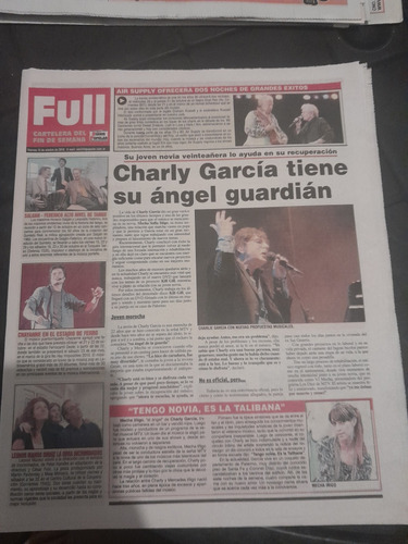 Diario Popular Full Charly Garcia Calvo Piero 15 10 2010 