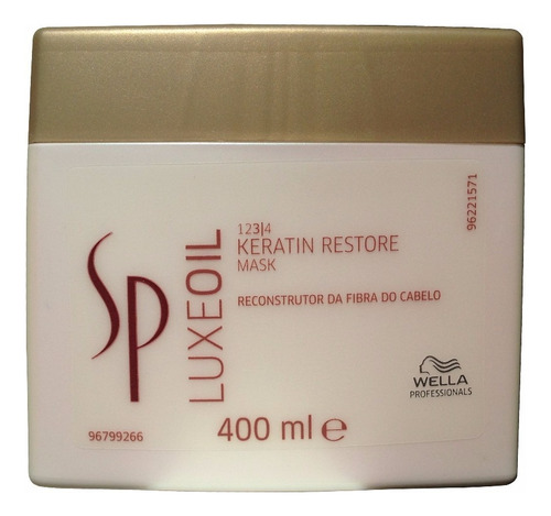 Máscara Wella Sp Luxe Oil Keratin Restore 400 Ml