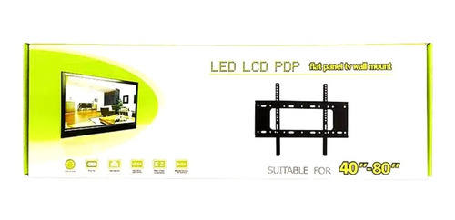 Soporte Fijo Base Tv 40 A 80 Pulgadas Soporta Hasta 75 Kilos