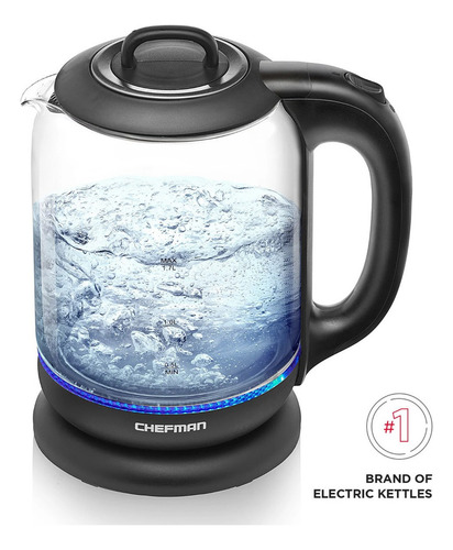 Chefman Hervidor De Agua Eléctrica Rj11-17-gm-ti 1.7 L Negro