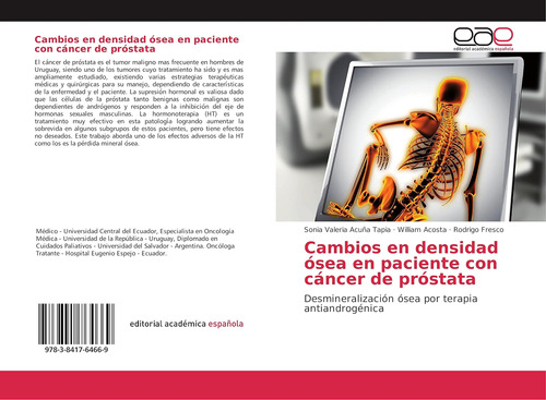 Libro: Cambios Densidad Ósea Paciente Con Cáncer Pr