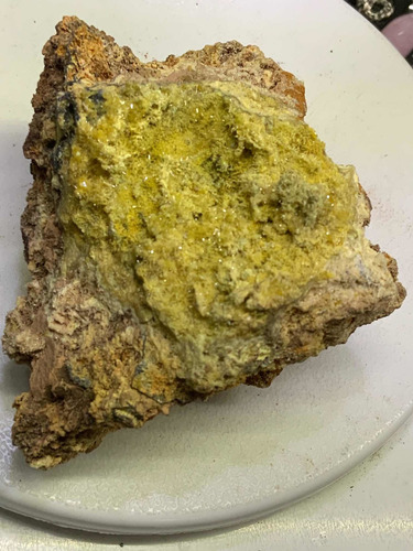 Mimetita Mineral De Colección Mina Santa Eulalia Chihuahua Amarillo (Usado)