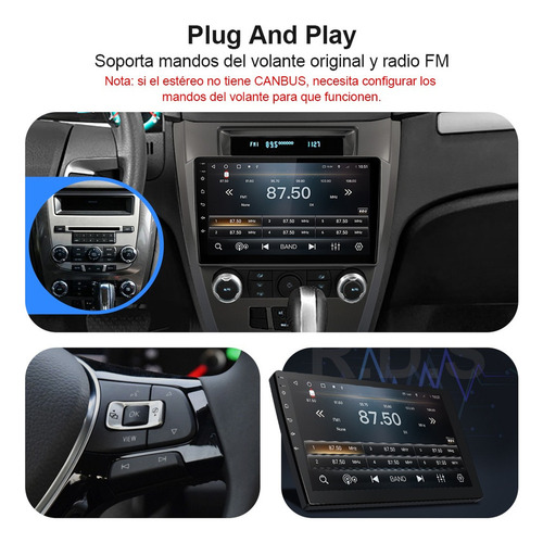 Estéreo 1+32g Para Ford Fusión 2009-2013 Cámara Gps Wifi