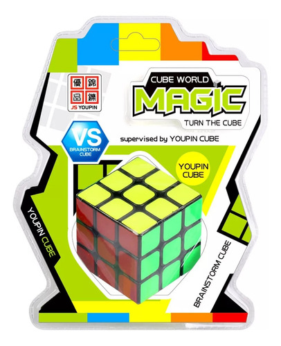 Cubo Magico Clasico 3 X 3 Cube World Ttm Cbm016 