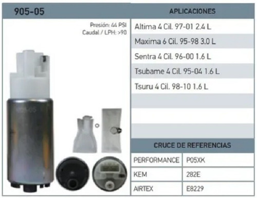 Imagen 4 de 4 de Bomba De Gasolina / Tsuru Ill, Sentra, Tsubame, Maxima