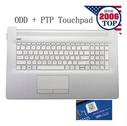 New Hp 17-by 17-ca 17-by0026cy Palmrest + Keyboard Backl Aab