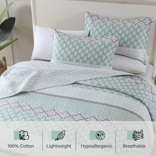 Perhom Colcha Queen Size - Juego De Colcha Queen, 100%