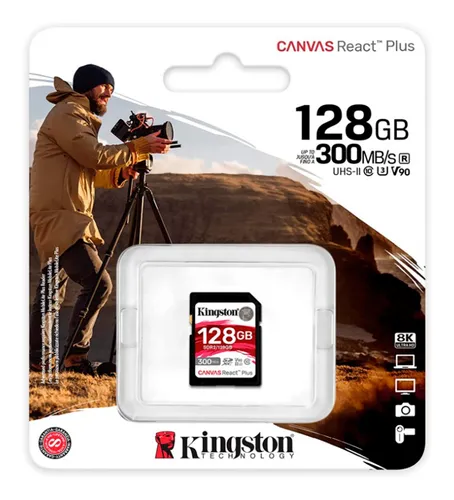 comprar Memoria Sd Kingston Canvasreact Plus 128gb Uhs-ii U3 V90 300