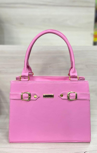 Bolsos Carriel De Dama Moda Juvenil Color Rosado Para Cruzar