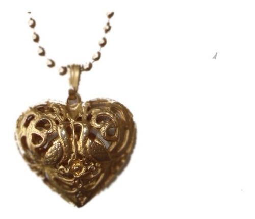 Rapsodia Collar Cadena Largo Dije Corazón Cuotas