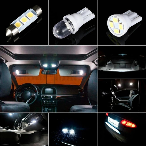 Juego De 42 Focos Led Para Auto Kit De Luces Interiores