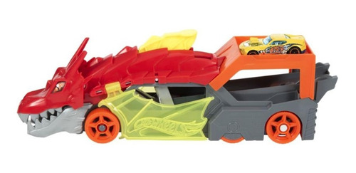 Imagem 3 de 10 de Hot Wheels City Reboque De Dragão Com Carrinho Gtk42 Mattel