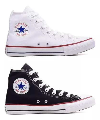 Tênis Converse All Star Cano Alto - Preto - Chuck Taylor - Botinha - Rock  Star