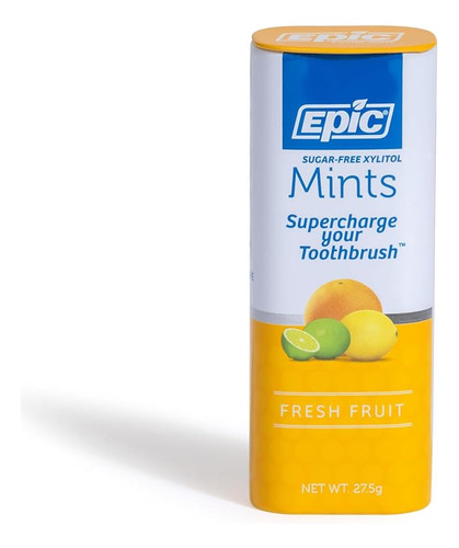Epic Mentas 100% Xylitol Sin AzĂșcar Citrico 5 Pack 55 Mentas