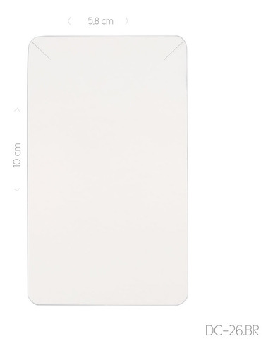 Imagem 1 de 2 de Cartela Para Corrente 10x5,5 Cm Retangular Pacote Com 100 Un