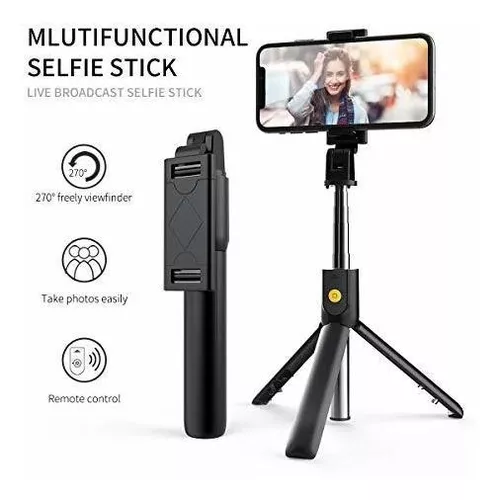  Trípode de teléfono selfie Stick de 27.5 pulgadas extensible selfie  Stick trípode con control remoto inalámbrico compatible con iPhone  12/12PRO/11/XS/XR/X/8P/7P, Galaxy Note10/S20/S10/S9/Google/Huawei, más :  Celulares y Accesorios