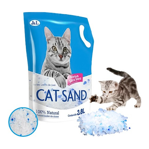 Arena Piedra Sanitaria Gatos Cat Sand Silicagel 30 Litros