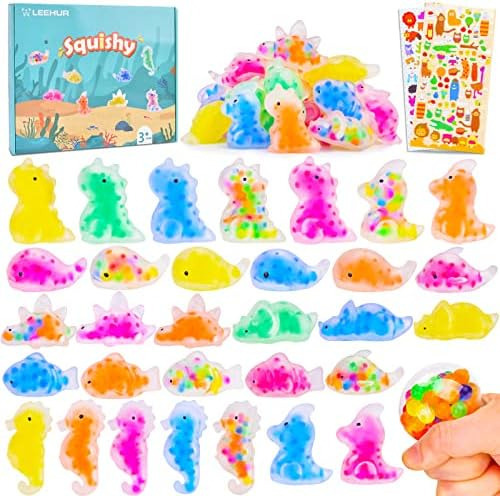 Leehur 48 Pcs Mochi Squishy Toys Para Niños Favores De T [u]