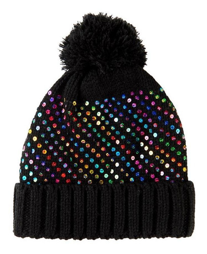 Gorro Boina De Invierno Holly Land Negro Para Mujer Km99