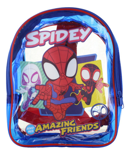 Mochila Escolar Kinder Diseños Transparente Ligera Niños 871