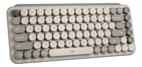 Teclado Mecánico Inalámbrico Logitech Pop Keys Mist Español! Color Del Teclado Beige Idioma Español Latinoamérica