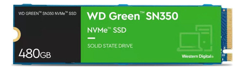 Disco Sólido Ssd Interno Wd Green Sn350 480gb Verde