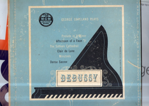George Copeland Plays Debussy Disco De Acetato