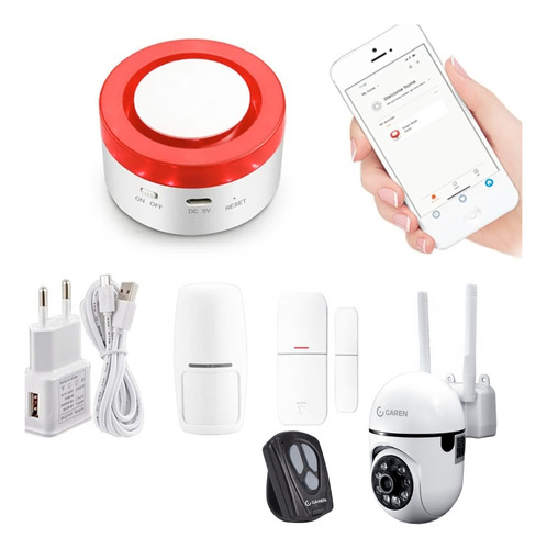 Alarma Para Casa Con Cámara Inalámbrica Interior Smart