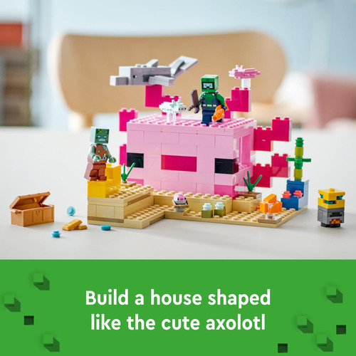 Conjunto De Brinquedos De Construção Lego Minecraft The Axol