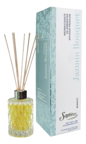 Difusor Premium Saphirus Varillas Jazmín Bouquet