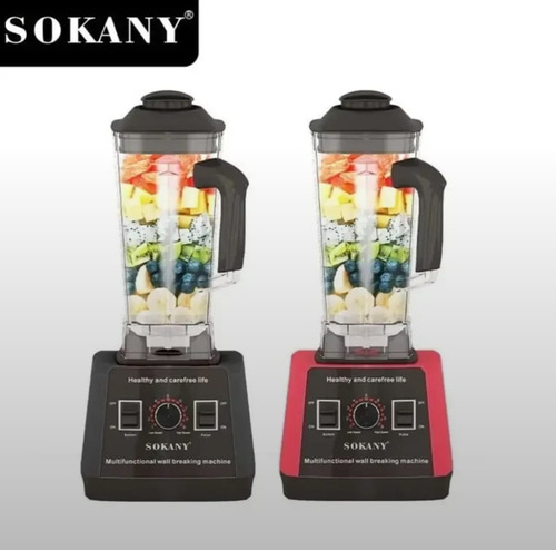 Licuadora Industrial Pica Hielo Ultra Potente 5000w Sokany Rojo